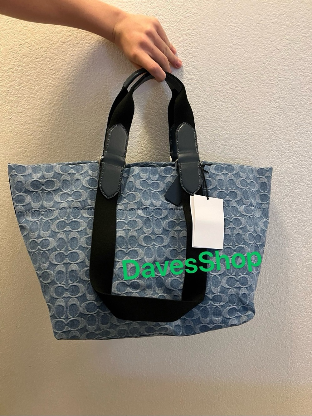 Coach Tour Tote Bag In Signature Denim Unisex NWT
